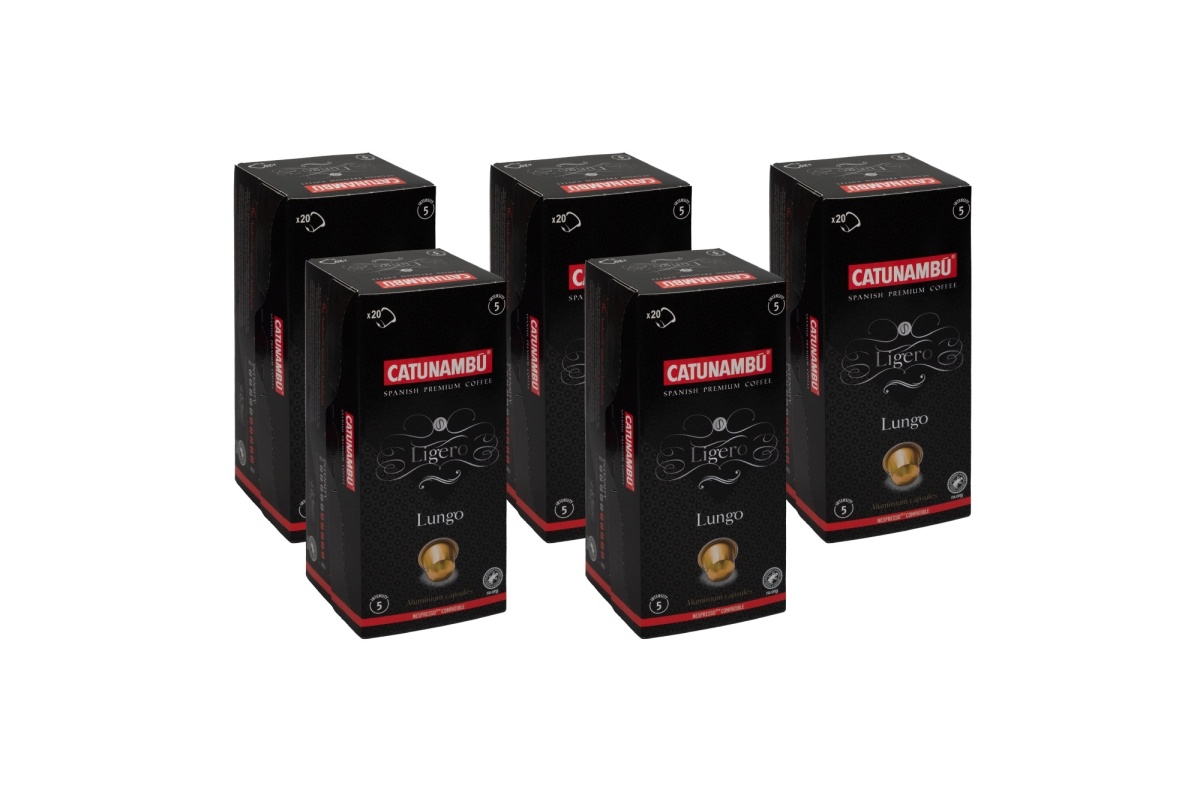 Catunambu Nespresso cups Lungo Ligero 5 x 20 stuks