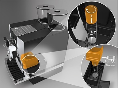 Set afvoer koffieresidu GIGA - jura 