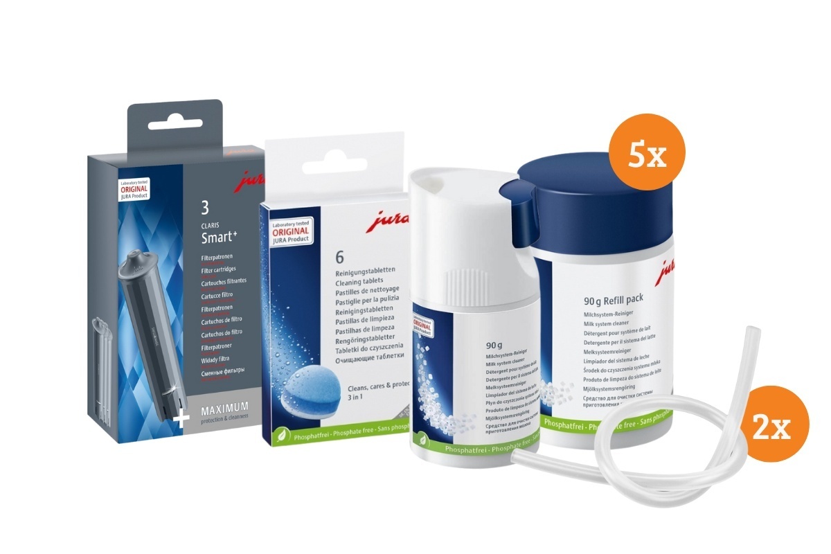 Jura Onderhoudspakket - Systeem-, water- en melkreiniger - Small