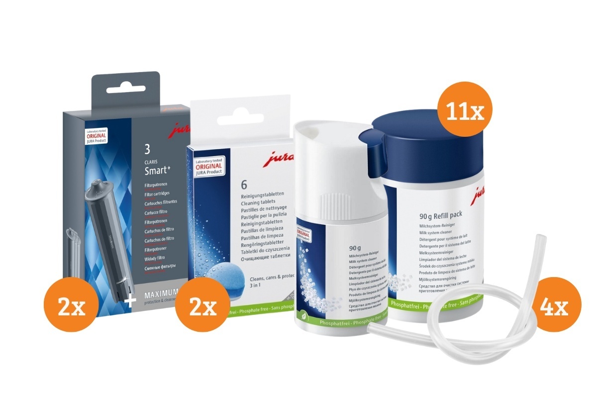 Jura Onderhoudspakket - Systeem-, water- en melkreiniger - Medium